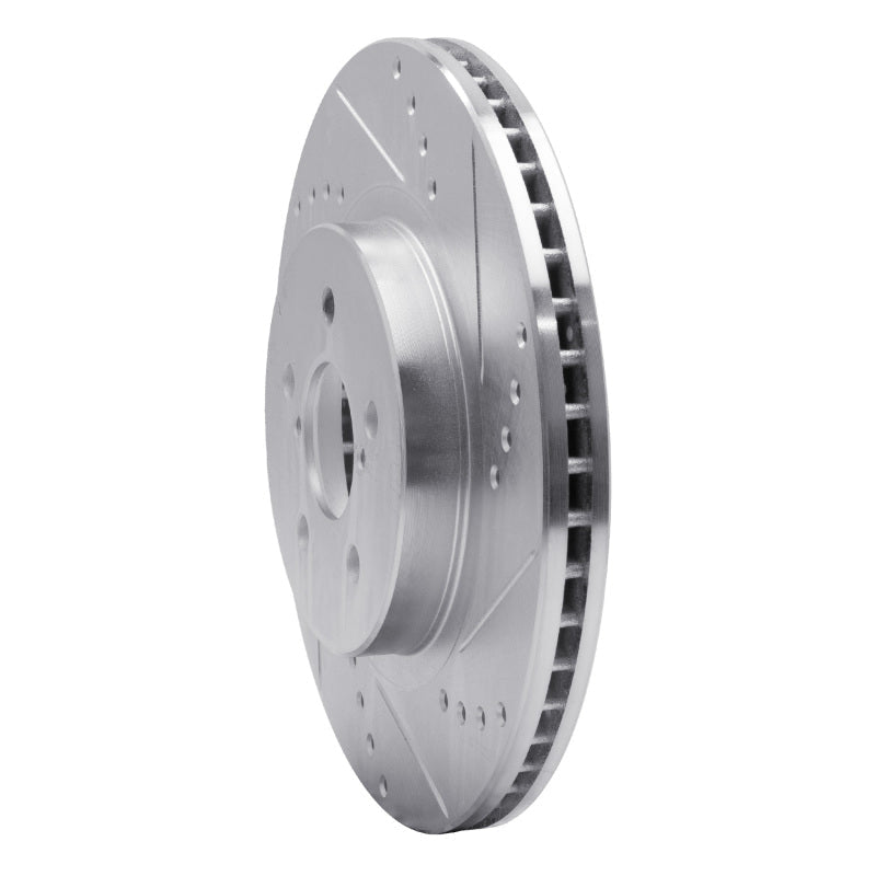 DFC 17 - 23 Subaru Crosstrek Front Right Drilled & Slotted Silver Brake Rotor | dfc631 - 13037R - JDMuscleSPK922312