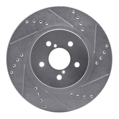 DFC 17 - 23 Subaru Crosstrek Front Right Drilled & Slotted Silver Brake Rotor | dfc631 - 13037R - JDMuscleSPK922312