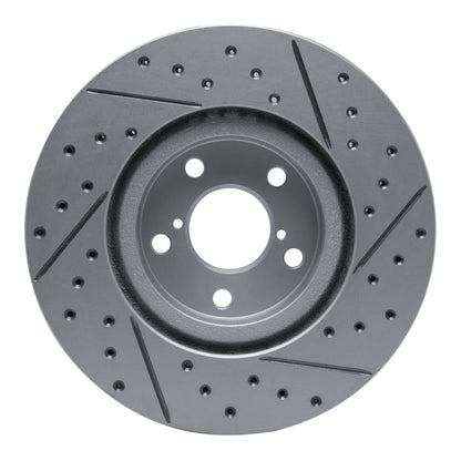 DFC 17 - 23 Subaru Impreza Front Left Drilled & Slotted Geoperformance Rotor | dfc830 - 13039L - JDMuscleSPK997363