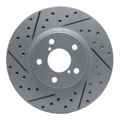 DFC 17 - 23 Subaru Impreza Front Left Drilled & Slotted Geoperformance Rotor | dfc830 - 13039L - JDMuscleSPK997363