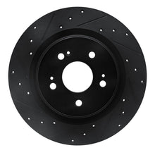 DFC 18 - 25 Honda Odyssey Rear Left Drilled & Slotted Black Brake Rotor | dfc633 - 59066L - JDMuscleSPK928875