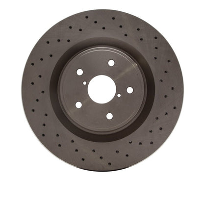 DFC 18 - 25 Subaru WRX Front Drilled Brake Rotor - Precision Mill - Balanced for Smooth Stops | dfc620 - 13041 - JDMuscleSPK921623