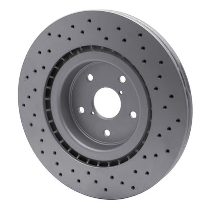 DFC 18 - 25 Subaru WRX STI Front Drilled GeoSPEC Coated Rotor | dfc624 - 13041 - JDMuscleSPK921762