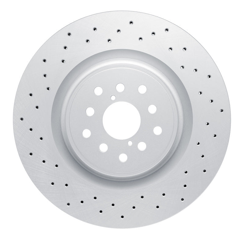 DFC 18 - 25 Subaru WRX STI Front Drilled Hi - Carbon Alloy Geomet Coated Rotor | dfc920 - 13041 - JDMuscleSPK930254