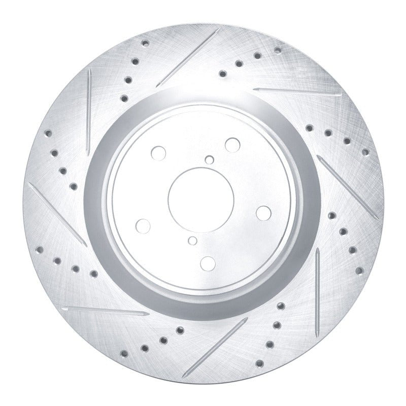 DFC 18 - 25 Subaru WRX STI Front Left Drilled & Slotted Silver Brake Rotor | dfc631 - 13041L - JDMuscleSPK922317