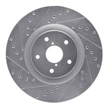 DFC 19 - 23 Subaru Ascent Front Left Drilled & Slotted Silver Brake Rotor - OE Vane Design for Optimal Heat Dissipation | dfc631 - 13043L - JDMuscleSPK922321