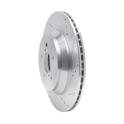 DFC 19 - 23 Subaru Crosstrek Rear Right Drilled & Slotted Silver Brake Rotor | dfc631 - 13047R - JDMuscleSPK922330