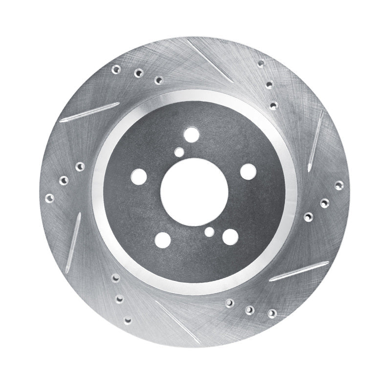DFC 19 - 23 Subaru Crosstrek Rear Right Drilled & Slotted Silver Brake Rotor | dfc631 - 13047R - JDMuscleSPK922330