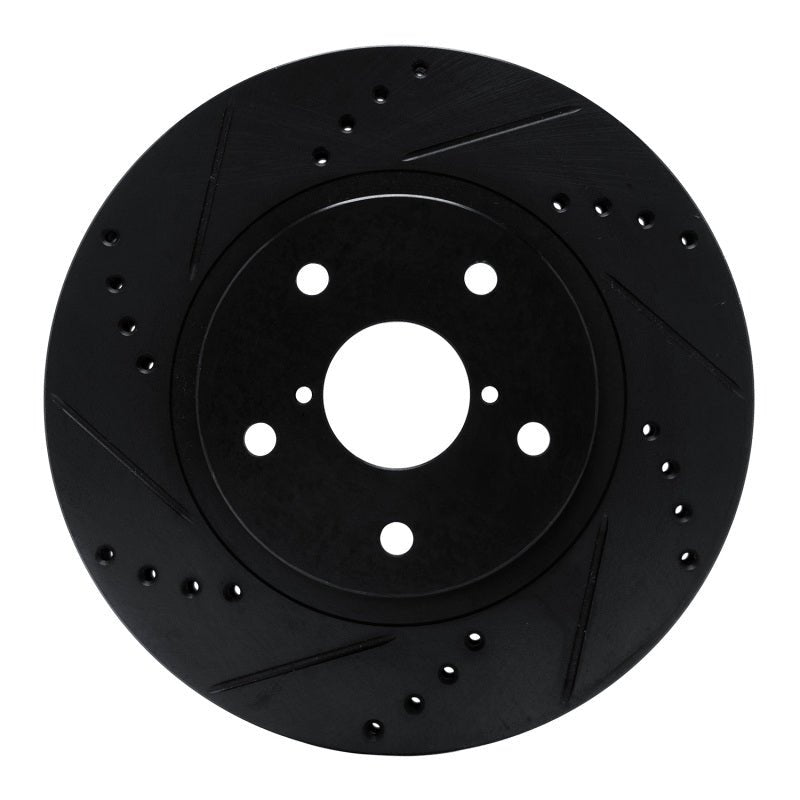 DFC 19 - 24 Subaru Forester Front Left Drilled & Slotted Black Brake Rotor | dfc633 - 13048L - JDMuscleSPK927282