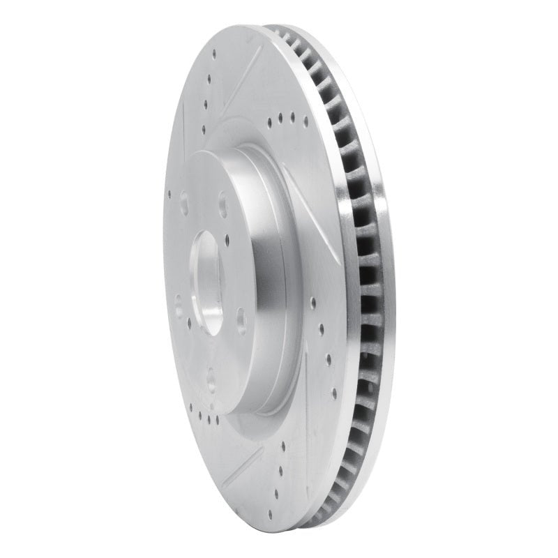 DFC 19 - 24 Subaru Forester Front Left Drilled & Slotted Silver Brake Rotor | dfc631 - 13048L - JDMuscleSPK922331