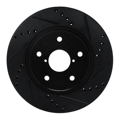 DFC 19 - 24 Subaru Forester Front Right Drilled & Slotted Black Brake Rotor | dfc633 - 13048R - JDMuscleSPK927283