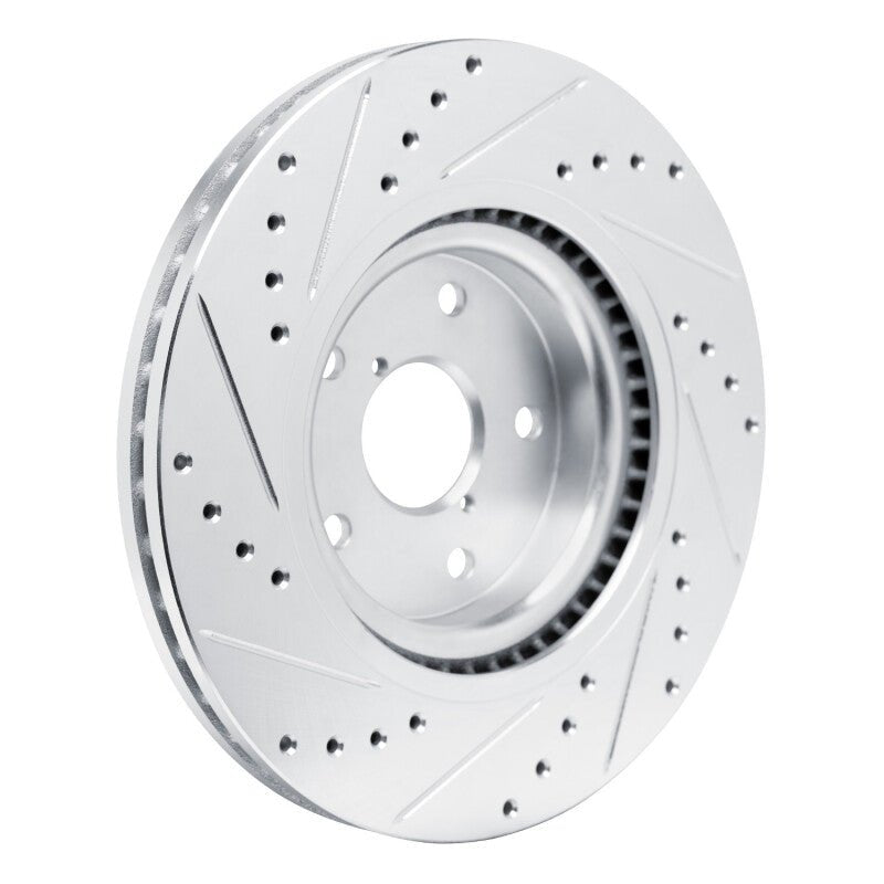DFC 20 - 25 Subaru Crosstrek Front Right Drilled & Slotted Silver Brake Rotor | dfc631 - 13049R - JDMuscleSPK922334