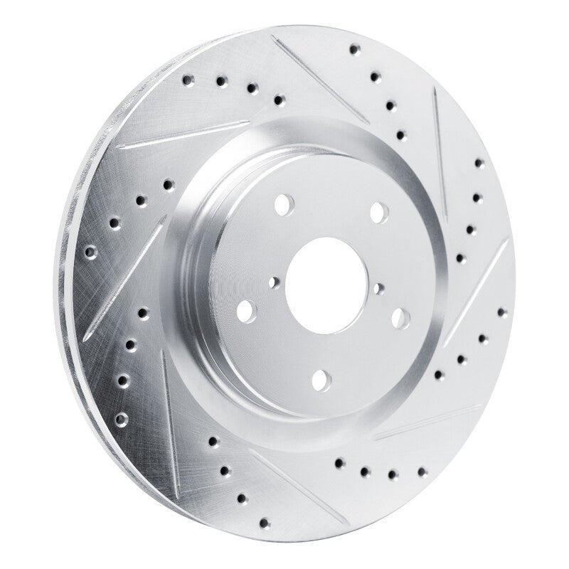 DFC 20 - 25 Subaru Crosstrek Front Right Drilled & Slotted Silver Brake Rotor | dfc631 - 13049R - JDMuscleSPK922334