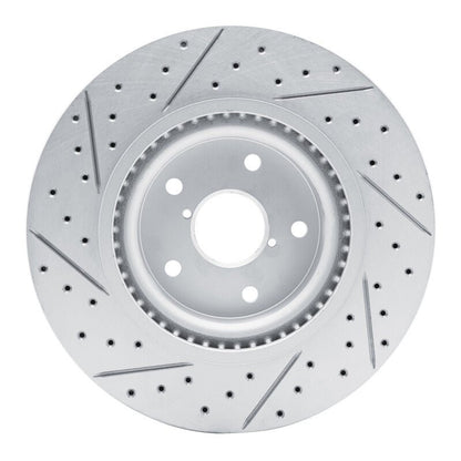 DFC 20 - 25 Subaru Forester Front Right Drilled & Slotted Geoperformance Rotor | dfc830 - 13049R - JDMuscleSPK997380