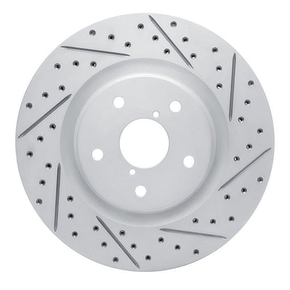 DFC 20 - 25 Subaru Forester Front Right Drilled & Slotted Geoperformance Rotor | dfc830 - 13049R - JDMuscleSPK997380