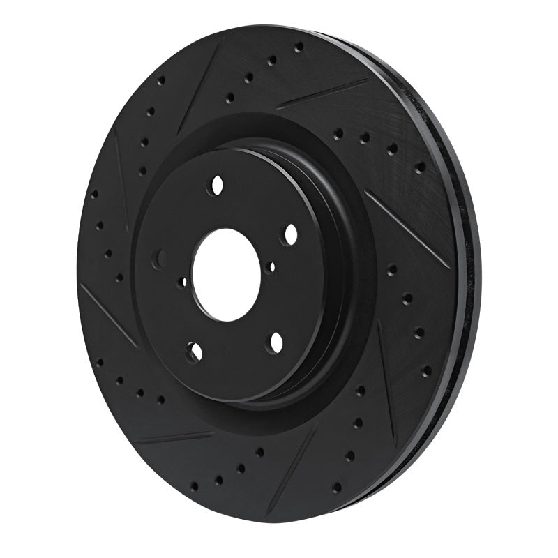 DFC 20 - 25 Subaru Impreza Front Left Drilled & Slotted Black Brake Rotor Part Number DFC633 - 13049L | dfc633 - 13049L - JDMuscleSPK927284