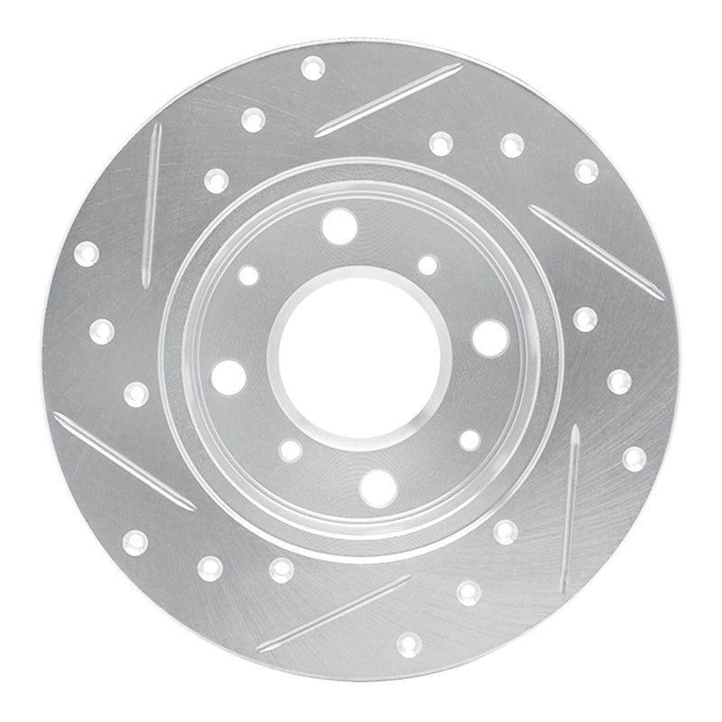 DFC 79 - 83 Honda Civic Hatchback Front Right Drilled & Slotted Silver Brake Rotor Part  DFC631 - 59008R | dfc631 - 59008R - JDMuscleSPK925211