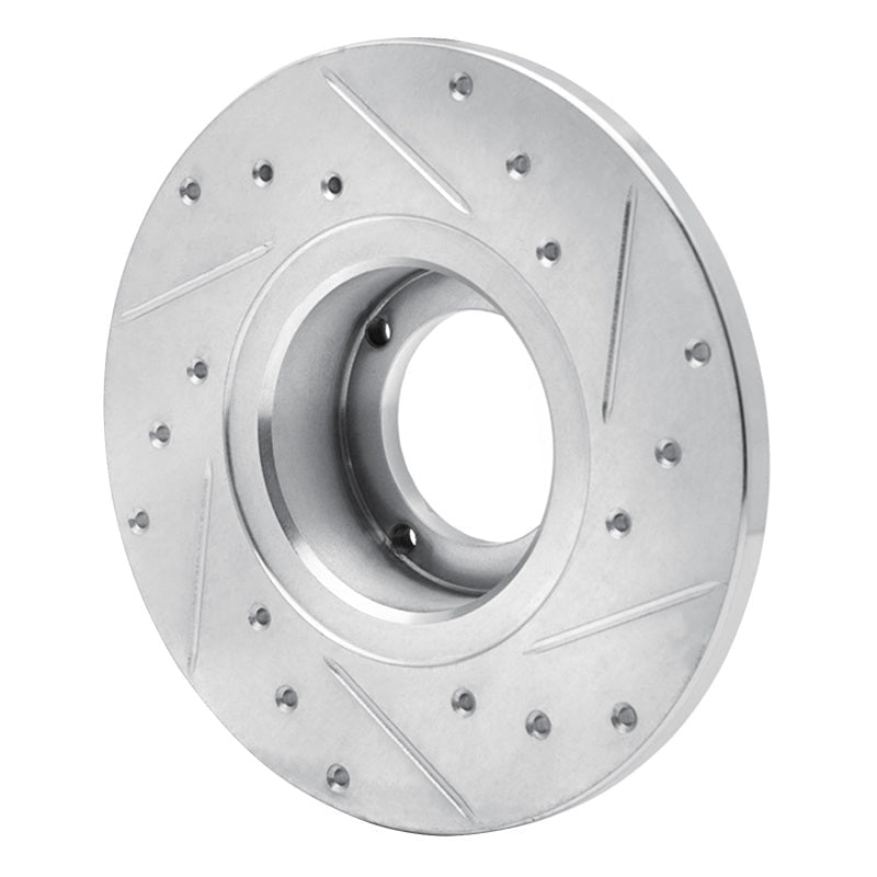 DFC 80 - 83 Subaru Brat Front Left Drilled & Slotted Silver Brake Rotor | dfc631 - 13030L - JDMuscleSPK922297