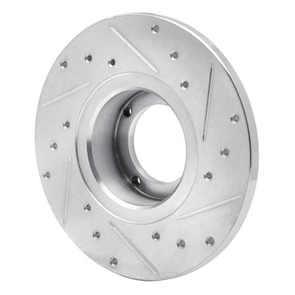 DFC 80 - 83 Subaru Brat Front Left Drilled & Slotted Silver Brake Rotor | dfc631 - 13030L - JDMuscleSPK922297
