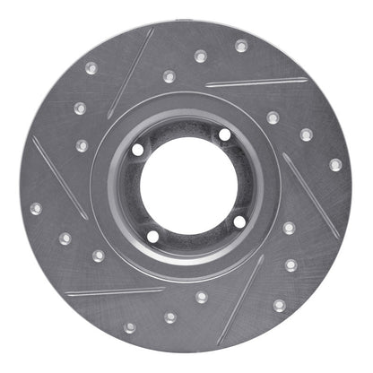 DFC 80 - 83 Subaru GLF Front Right Drilled & Slotted Silver Brake Rotor - OE Vane Configuration for Optimal Heat Dissipation | dfc631 - 13030R - JDMuscleSPK922298