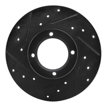 DFC 80 - 83 Subaru Standard Front Left Drilled & Slotted Black Brake Rotor | dfc633 - 13030L - JDMuscleSPK927251