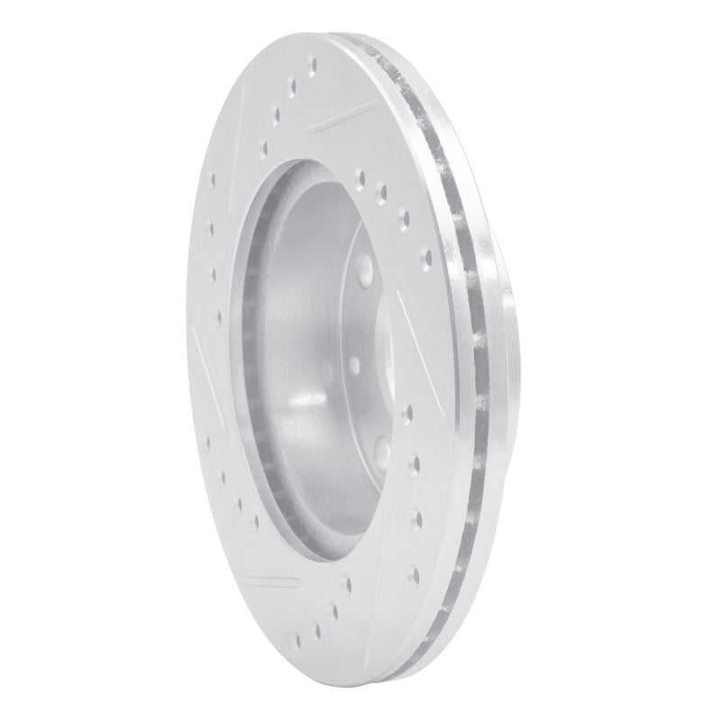 DFC 83 - 87 Honda Prelude Front Right Drilled & Slotted Silver Brake Rotor (Part Number: DFC631 - 59003R) | dfc631 - 59003R - JDMuscleSPK925201