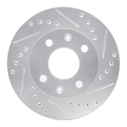 DFC 83 - 87 Honda Prelude Front Right Drilled & Slotted Silver Brake Rotor (Part Number: DFC631 - 59003R) | dfc631 - 59003R - JDMuscleSPK925201