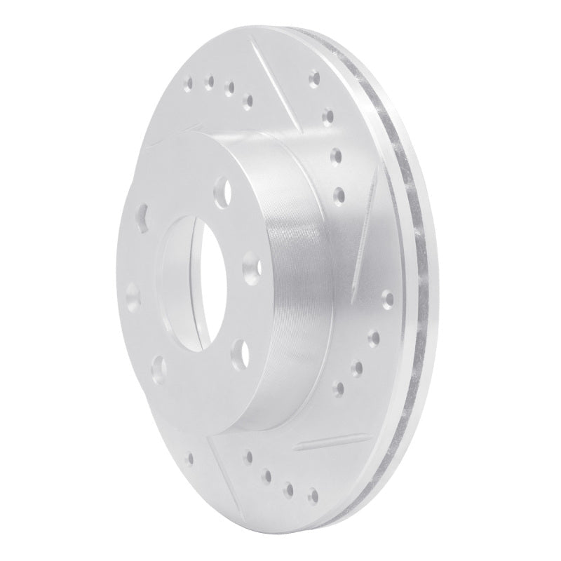 DFC 83 - 87 Honda Prelude Front Right Drilled & Slotted Silver Brake Rotor (Part Number: DFC631 - 59003R) | dfc631 - 59003R - JDMuscleSPK925201