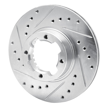DFC 83 - 89 Subaru GL Front Left Drilled & Slotted Silver Brake Rotor | dfc631 - 13031L - JDMuscleSPK922299