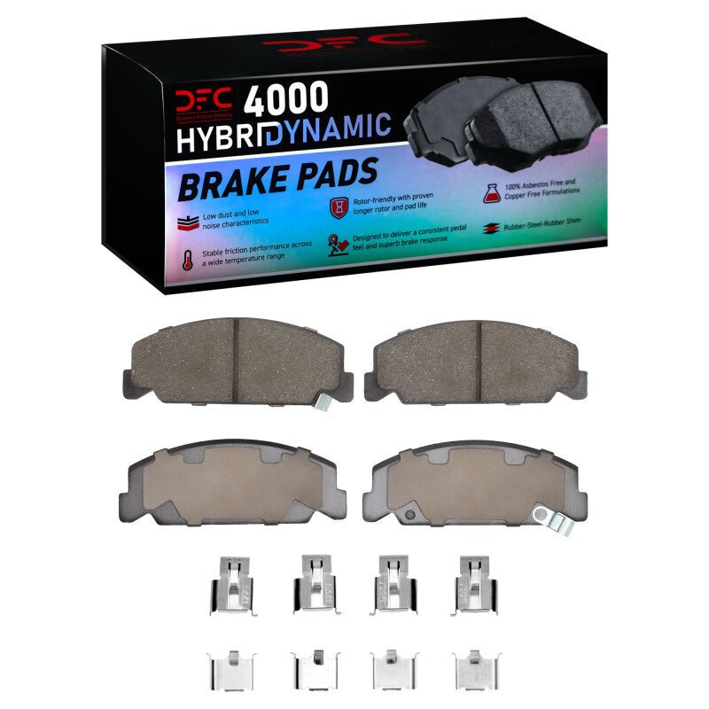 DFC 84 - 00 Honda Civic Sedan Front 4000 HybriDynamic Brake Pads and Hardware Kit | dfc4000 - 0273 - 01 - JDMuscleSPK915790