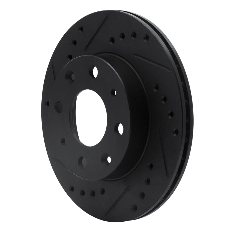 DFC 84 - 06 Honda CRX Front Left Drilled and Slotted Black Brake Rotor Part Number DFC633 - 59005L | dfc633 - 59005L - JDMuscleSPK928763