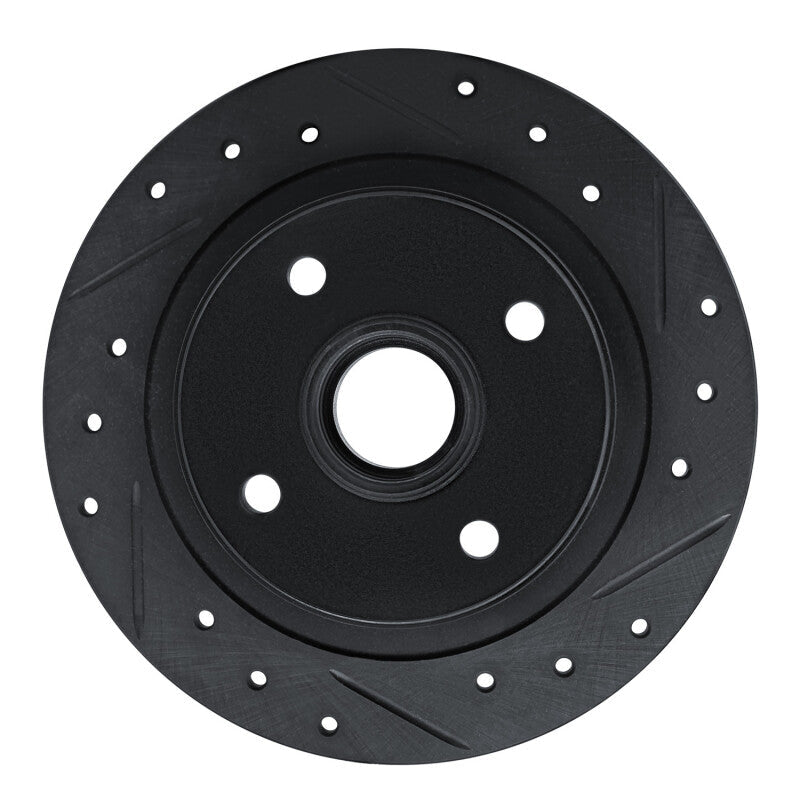 DFC 84 - 87 Honda Prelude Rear Right Drilled & Slotted Black Brake Rotor - Precision Performance for Smooth Stopping | dfc633 - 59010R - JDMuscleSPK965876
