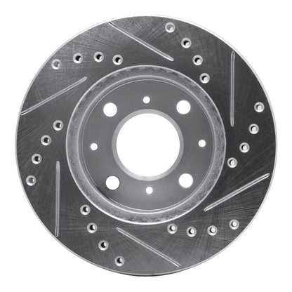 DFC 84 - 90 Honda Accord Hatchback Front Left Drilled & Slotted Silver Brake Rotor - Part Number DFC631 - 59011L | dfc631 - 59011L - JDMuscleSPK925216