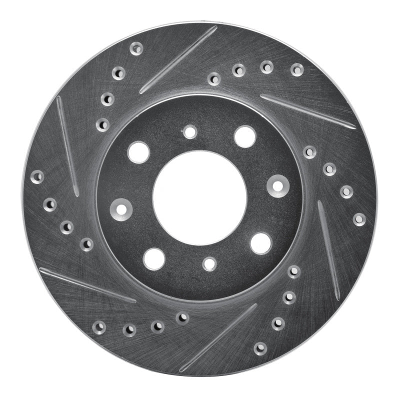 DFC 84 - 90 Honda Accord Hatchback Front Left Drilled & Slotted Silver Brake Rotor - Part Number DFC631 - 59011L | dfc631 - 59011L - JDMuscleSPK925216