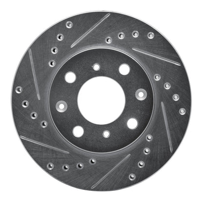DFC 84 - 90 Honda Accord Hatchback Front Left Drilled & Slotted Silver Brake Rotor - Part Number DFC631 - 59011L | dfc631 - 59011L - JDMuscleSPK925216