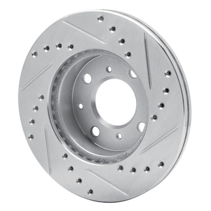 DFC 84 - 90 Honda Accord Hatchback Front Left Drilled & Slotted Silver Brake Rotor - Part Number DFC631 - 59011L | dfc631 - 59011L - JDMuscleSPK925216