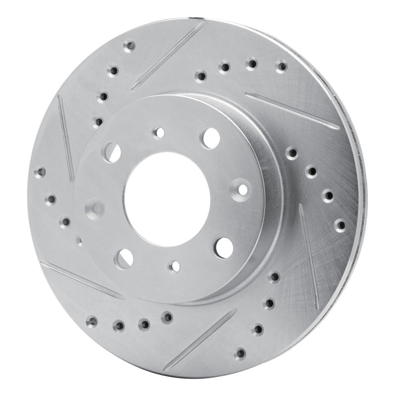 DFC 84 - 90 Honda Accord Hatchback Front Left Drilled & Slotted Silver Brake Rotor - Part Number DFC631 - 59011L | dfc631 - 59011L - JDMuscleSPK925216