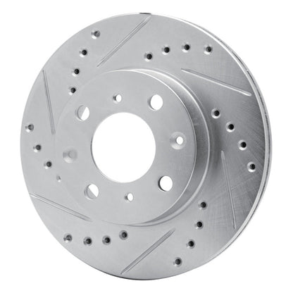 DFC 84 - 90 Honda Accord Hatchback Front Left Drilled & Slotted Silver Brake Rotor - Part Number DFC631 - 59011L | dfc631 - 59011L - JDMuscleSPK925216