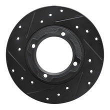 DFC 85 - 91 Subaru RX Rear Left Drilled & Slotted Black Brake Rotor | dfc633 - 13001L - JDMuscleSPK927209