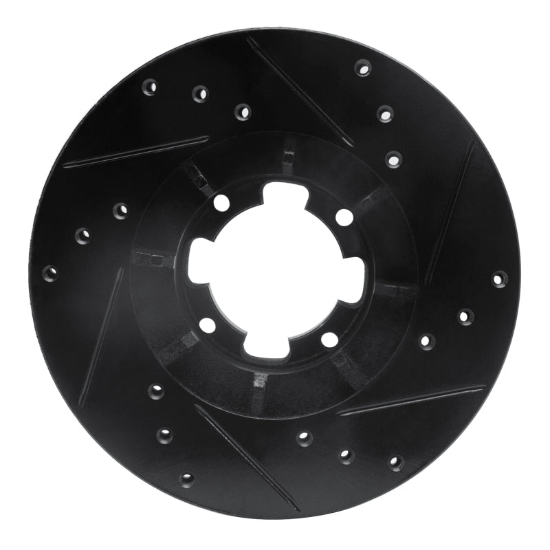 DFC 85 - 94 Subaru RX Front Left Drilled & Slotted Black Brake Rotor - Direct Replacement | dfc633 - 13000L - JDMuscleSPK927207