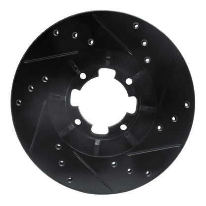DFC 85 - 94 Subaru RX Front Left Drilled & Slotted Black Brake Rotor - Direct Replacement | dfc633 - 13000L - JDMuscleSPK927207