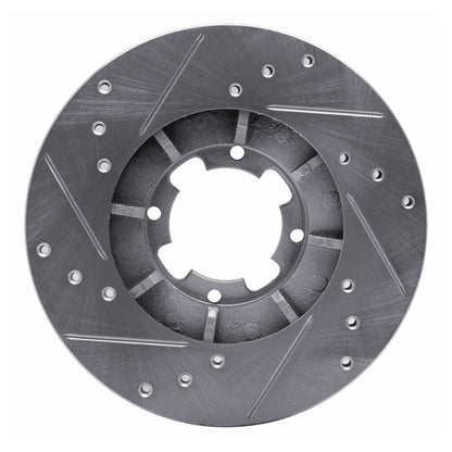 DFC 85 - 94 Subaru XT Front Right Drilled & Slotted Silver Brake Rotor – OE Vane Design for Optimal Heat Dissipation | dfc631 - 13000R - JDMuscleSPK922240
