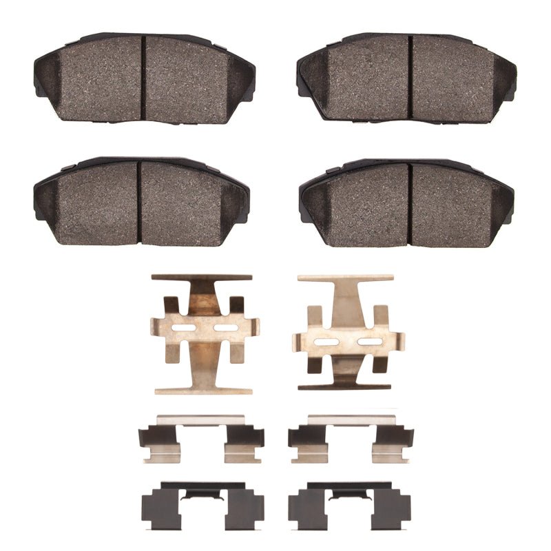 DFC 86 - 93 Honda Prelude Front 4000 HybriDynamic Brake Pads and Hardware Kit | dfc4000 - 0409 - 01 - JDMuscleSPK992076