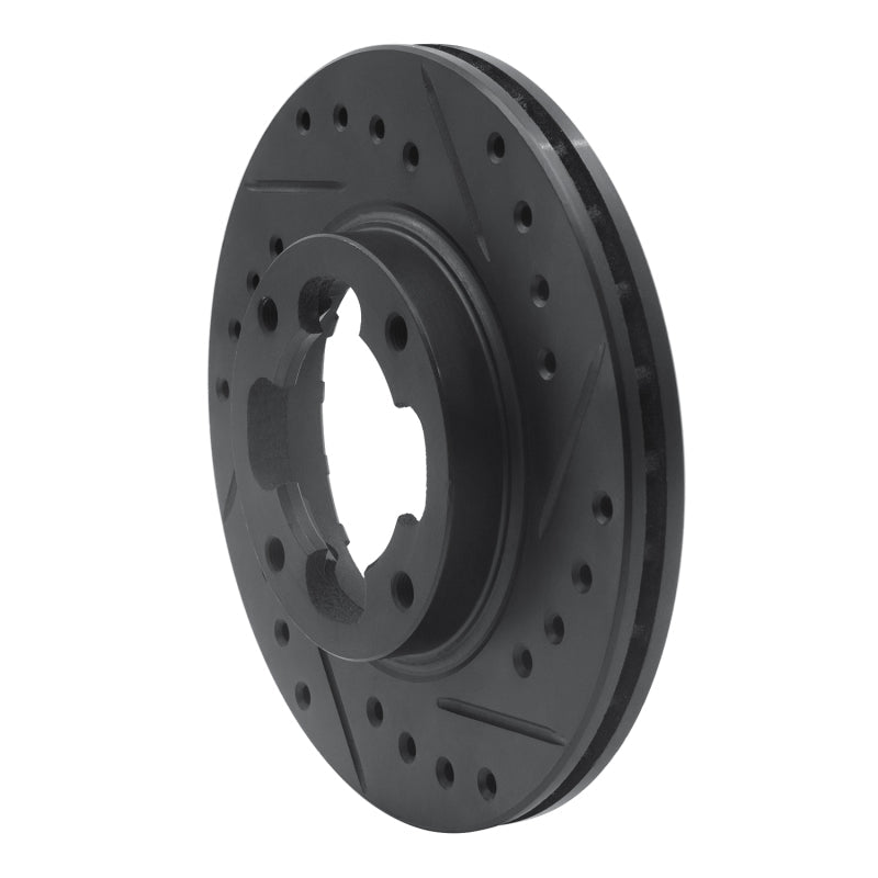DFC 87 - 94 Subaru Justy Front Right Drilled & Slotted Black Brake Rotor – Precision - Cut, Balanced for Smooth Stopping | dfc633 - 13002R - JDMuscleSPK965031