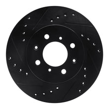 DFC 88 - 91 Honda Prelude Front Left Drilled & Slotted Black Brake Rotor | dfc633 - 59015L - JDMuscleSPK928775