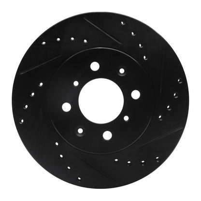 DFC 88 - 91 Honda Prelude Front Right Drilled & Slotted Brake Rotor | dfc633 - 59015R - JDMuscleSPK928776