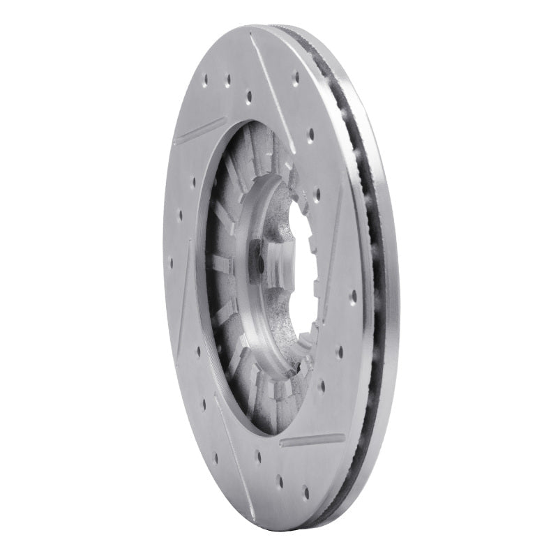 DFC 89 - 94 Subaru Justy Front Left Drilled & Slotted Silver Brake Rotor | dfc631 - 13006L - JDMuscleSPK922249