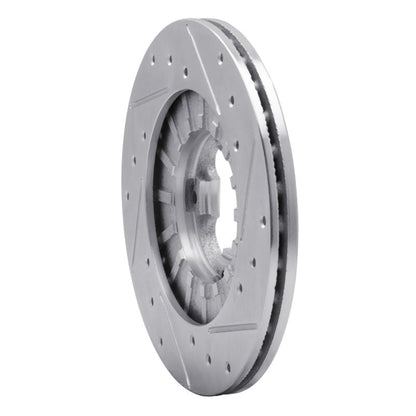 DFC 89 - 94 Subaru Justy Front Left Drilled & Slotted Silver Brake Rotor | dfc631 - 13006L - JDMuscleSPK922249