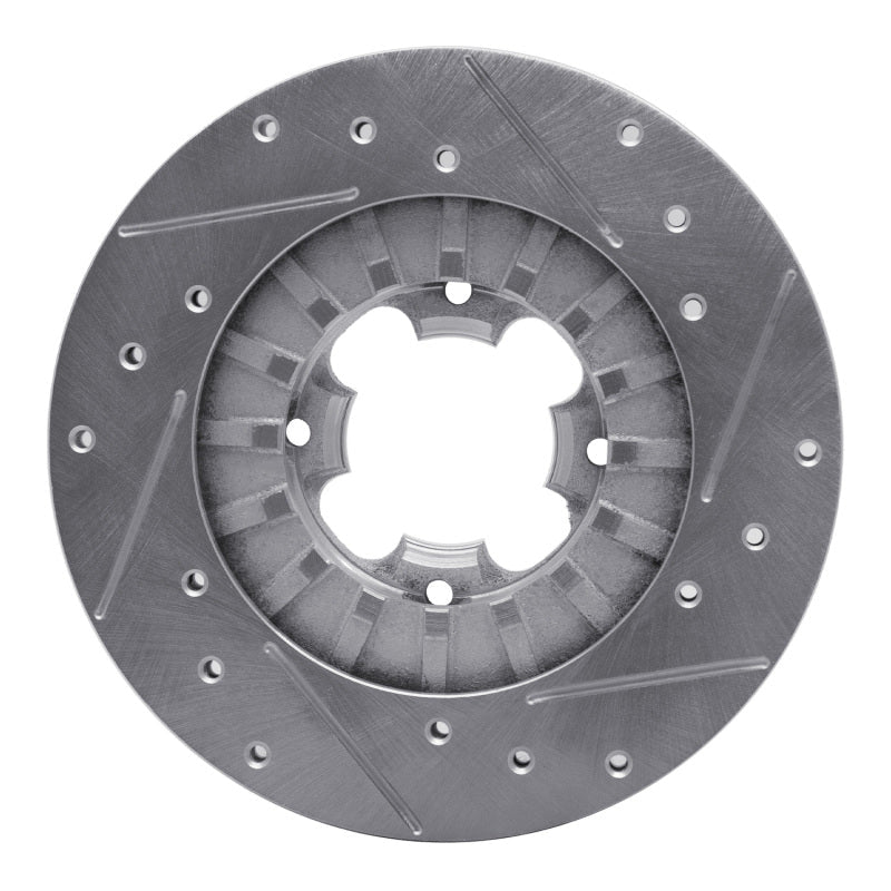 DFC 89 - 94 Subaru Justy Front Left Drilled & Slotted Silver Brake Rotor | dfc631 - 13006L - JDMuscleSPK922249