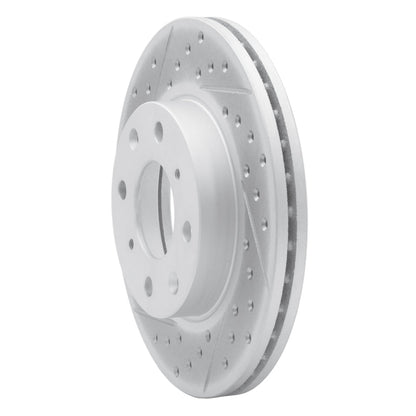 DFC 90 - 00 Honda Civic Del Sol Front Left Drilled & Slotted Geoperformance Rotor | dfc830 - 59018L - JDMuscleSPK999012
